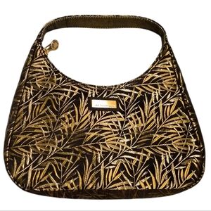 Jim Thompson Thai Silk Shoulder Bag | Gold & Black | Vintage